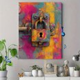 thumbnail image 4 of Colorful Door Hardware Canvas Print Cafe Hallway Home Wall Art Decor, 4 of 8