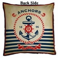 thumbnail image 2 of PKQWTM Vintage retro nautical poster Reversible Mermaid Cushion Cover Home Decor Sequin Pillow Case Size 18x18 inches, 2 of 2