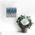 QCPP Blue Leaves Canvas Wall Art for Home Decor Bedroom, High