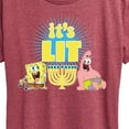 thumbnail image 3 of SpongeBob SquarePants - It's Lit Hanukkah - Women's Lightweight French Terry Pullover, 3 of 6
