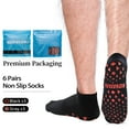 thumbnail image 5 of Novayard 6 Pairs Non Slip Socks Grip Hospital Yoga Pilates Socks Sticky Grippers for Men Women, 5 of 7