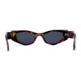 thumbnail image 3 of Womens Geometric Angular Mod Thick Bevel Cat Eye Sunglasses Tortoise - Black, 3 of 4