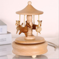 thumbnail image 1 of Christmas Music Box, Wooden Music Box Girl Musical Box for Birthday Wedding Christmas, Carousel, 1 of 5