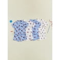 thumbnail image 4 of Cenuakty 2Pcs Toddler Boy Outfit 4th of July  Tops and Elastic Waist Shorts, 4 of 9