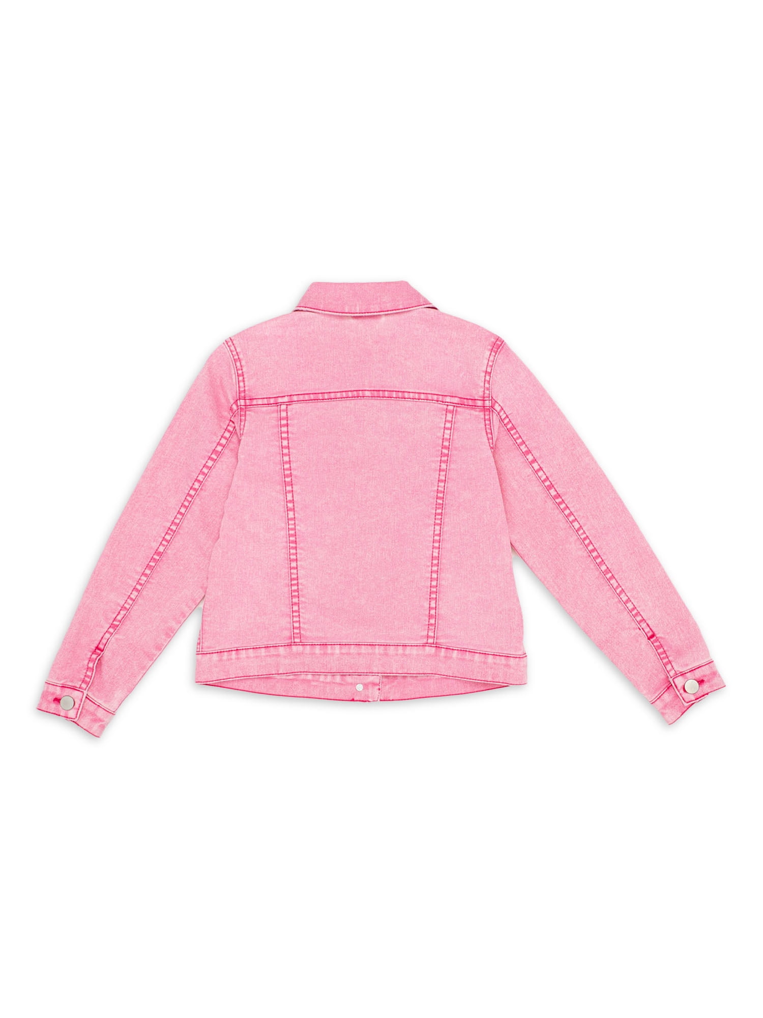 Wonder Nation Girls Fashion Cropped Denim Jacket, Sizes 4-18