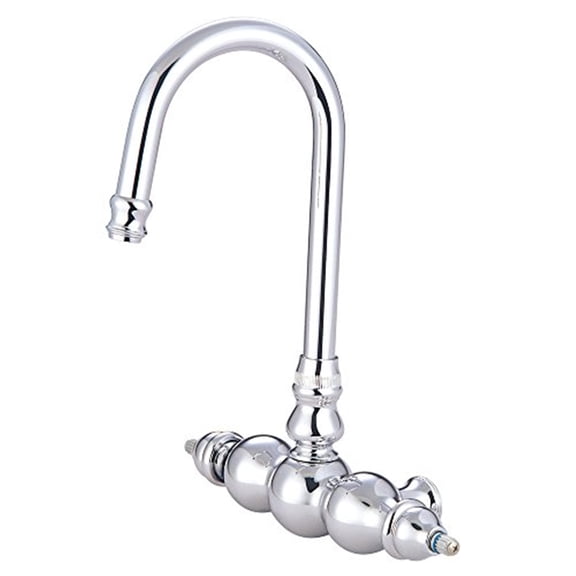 Kingston Brass ABT300-1 Vintage Goose Neck Faucet Body, 4-11/16-Inch, Polishe...