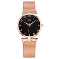 thumbnail image 2 of Resicozy Rose Gold Watch for Women Mesh Strap Fashion CasualQuartz Ladies Watch Black#3, 2 of 3