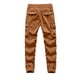 thumbnail image 3 of Pantalones largos de hombre para tiempo libre, de moda, para exteriores, de tubo recto, con múltiples bolsillos, para trabajo, elásticos, 3 of 8