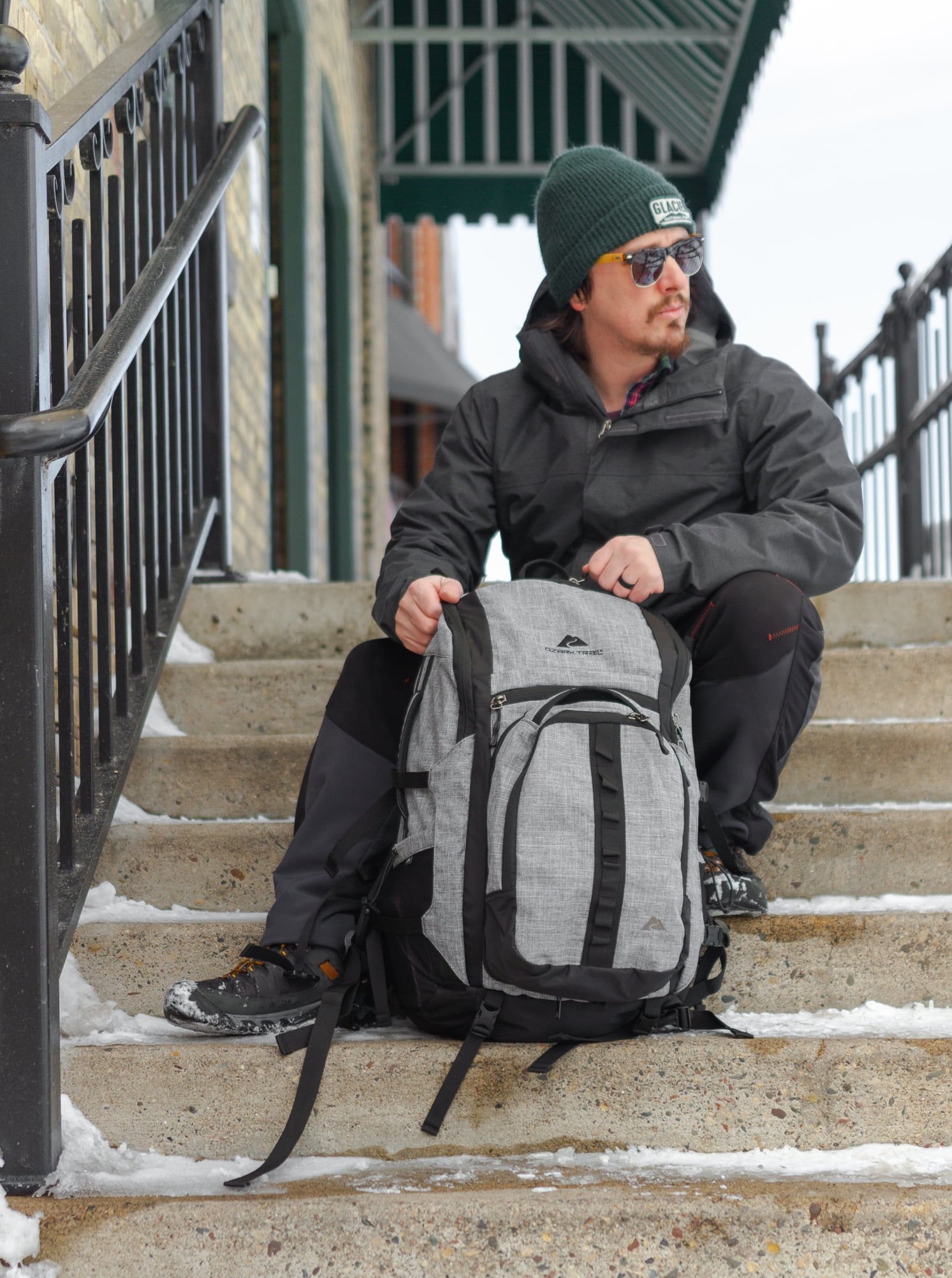 Ozark Trail Himont 55L Multi-Day Travel Backpack, Black