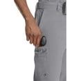 thumbnail image 2 of Infinity Men's Scrub Pants Modern Fit 6 Pockets Tapered Leg with Drawstring Plus Size CK200AS, 3XL Short, Grey, 2 of 6