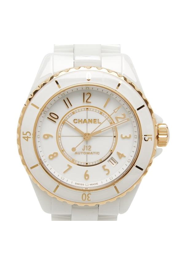 Pre-Owned Chanel J12 Caliber 12.1 Watch H9540 Automatic (with manual winding) White Dial 18K...