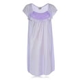 thumbnail image 3 of JEFFRICO Womens Nightgowns Sleepwear Soft Pajama Dress Short Sleeve Nightshirts Plus Size, 3 of 5