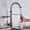 Rose Gold and Black, variant on Kitchen Sink Faucet for Bar Farmhouse Commercial, Rose Gold Black Style Kitchen Spring Faucet, Pull Down Dual Spouts Single Handle Water Mixer Tap, 360 Rotation Kitchen Mixer Tap