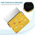 thumbnail image 2 of FORMRS 13-13.3 inch Laptop Sleeve Case Soft Carrying Quilted Computer Bag Cover, White Stars, 2 of 7