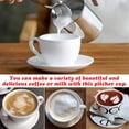 thumbnail image 3 of Manual Milk Frother, Stainless Steel Hand Pump Milk Foamer, Handheld Milk Frothing Pitchers,Manual Operated Milk Foam Maker for Cappuccions and Coffee Latte 14-Ounce/400ml, 3 of 8