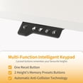 thumbnail image 4 of CubiCubi Electric Standing Desk, 44 inches Height Adjustable Table, Ergonomic Home Office Furniture with Splice Board, White, 4 of 7