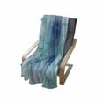 thumbnail image 4 of Spires Soft Flannel Fleece Throw Blanket, Modern Creative Computer Art Design Psychedelic Style Alternate Shapes Image, Cozy Plush for Indoor and Outdoor Use, 50" x 60", Teal Blue, by Ambesonne, 4 of 6