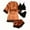 Orange, variant on Plus Size Shorts for Women Women Plus Size Sexy Lingerie Silk Robe Satin Bathrobe Four-Piece Set Sleepwear Pajamas Womens Plus Size Shorts Womens Pajamas Set Shorts Plus Size Womens Shorts