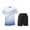 White, variant on Mens Short Sets 2 Piece Outfits Big and Tall Short Sleeve T Shirt Shorts Summer Tracksuits Running Gym Clothing Set