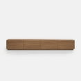 thumbnail image 2 of POVISON Minimalist Wood TV Stand with Drawers, Modern Long Media Console for up to 100 Inch, Walnut Veneer, 118", 2 of 9