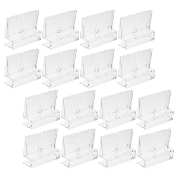 DINHEAROM Fish Tank Lid Cover Support 16Pcs Square Acrylic Bracket for Aquarium Owners