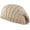Beige, variant on Women Winter Knitted Twisted Beret Cap Slouchy Crochet Beanie Hat Ladies Warm Beret Hat