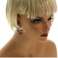 thumbnail image 4 of Mi Amore Dangle-Earrings Silver-Tone/Brown, 4 of 4