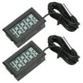 2Pcs Electronic Digital Thermometer Thermostat Temperature Meter 2s