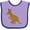 Lavender and Purple, variant on Inktastic Kangaroo Cute Boys or Girls Baby Bib