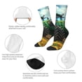 thumbnail image 3 of Vsdgher Green Tractor Field Crew Socks for Men & Women, Breathable Casual Athletic Ankle Socks, 3 of 6