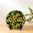 thumbnail image 6 of Kdxio Sunflower 1 Bone China Decorative Plate Ceramic Decorative Plate for Home Office Wall Stand Decorative Plates for Home Bedroom-8in, 6 of 6