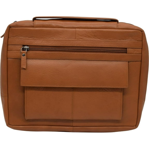 Genuine Leather Large Book Covers Bible Covers with Handle Tan