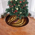 thumbnail image 2 of FMSHPON Golden Dragon Eye Xmas Christmas Tree Skirt Stand Mat for Holiday Party Decoration Indoor Outdoor 36 inches, 2 of 3