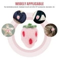 thumbnail image 5 of WRISTBIQUE Cute Strawberry Shape Pink Wool Felt Crafts 5.3X1.4X1.4In 10Pcs For Diy Accessories Home Decoration, 5 of 8