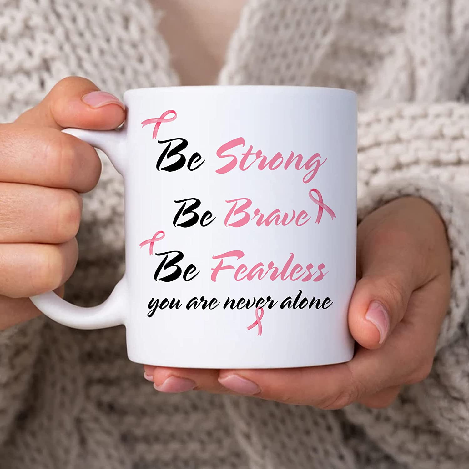 Brain Tumor Warrior Unbreakable Perfect Strong Cool Gift Front & Back Coffee  Mug