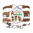 thumbnail image 1 of Australia National symbol Landmark Pattern Bracelet Love Chain Rope Ornament Wristband, 1 of 3
