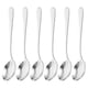 thumbnail image 5 of 6 cucharas soperas de acero inoxidable, cucharas para mezclar, cucharas para la cena doméstica, 5 of 6