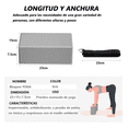 thumbnail image 5 of Bloque Ladrillo Para Yoga Block Pilates Fitness Y Ejercicios Gris, 5 of 5