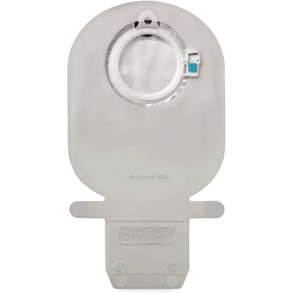 SenSura Mio Filtered Ostomy Pouch Two-Piece System Maxi 60 mm Stoma Drainable Flat, Coloplast, 11483 - Box of 10