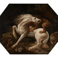 thumbnail image 3 of George Stubbs 14x12 Black Modern Framed Museum Art Print Titled - Horse Attacked by a Lion (Between 1768 and 1769), 3 of 5