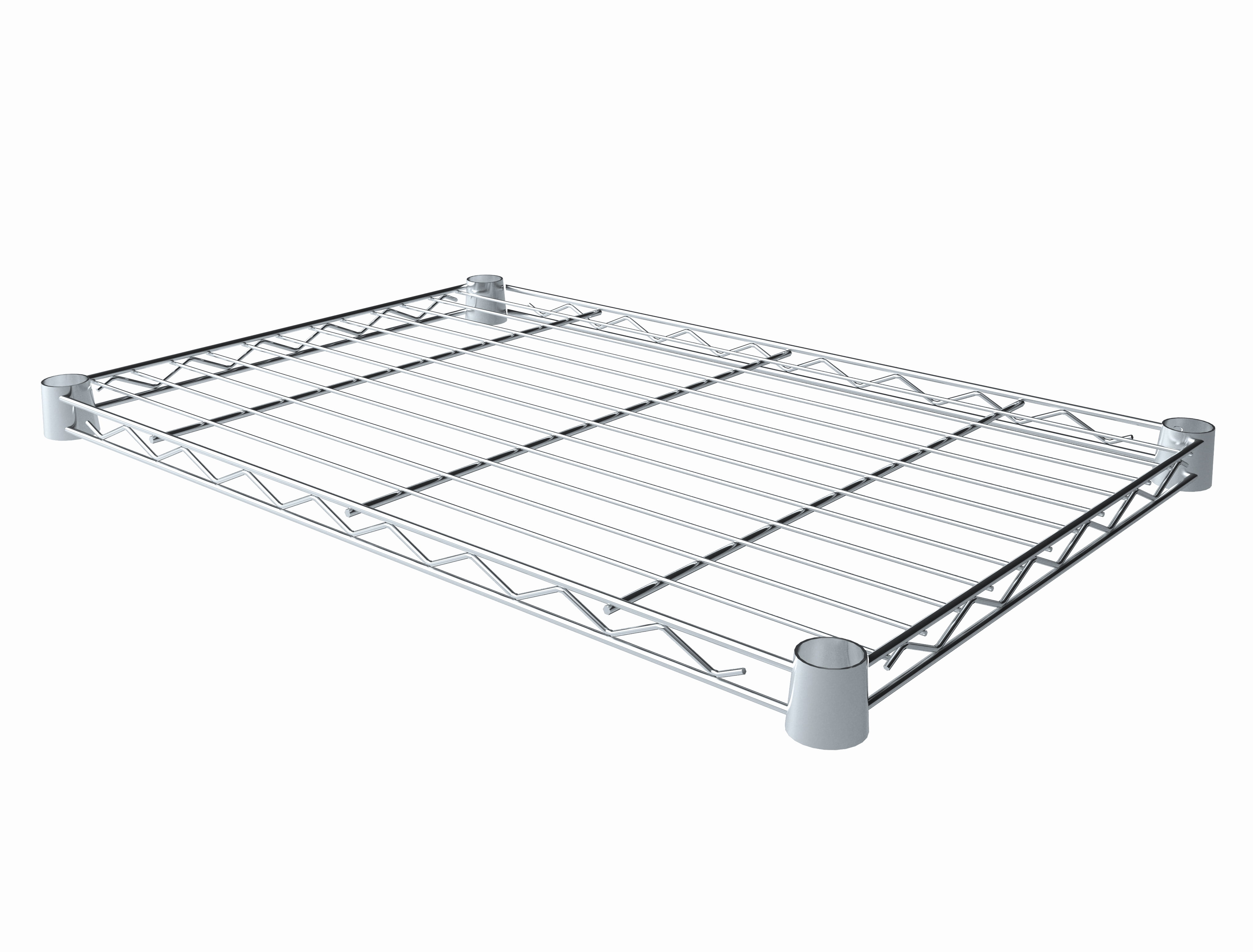 HSS Wire Shelving Extra Wire Shelf 16' X 24', Fits on 7/8' Pole Diameter, Silver/Zinc,1-PACK, Shelf Capacity 250 lbs