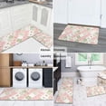 thumbnail image 5 of Pioneer Flower Floral Print Pattern Kitchen Rugs Sets Of 2, Anti Fatigue Non Slip Washable Floor Mats for Kitchen Sink Laundry, 17X30 Inch + 17X47 Inch, 5 of 6