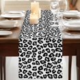 thumbnail image 3 of Table Runners 70 Inches Long Dress Scarves, Black Abstract Art Farmhouse Coffee/Dining/Kitchen Table Decor, Holiday Table Runner, Elegant Modern Art Luxury 13x70 Inch, 3 of 9