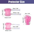 thumbnail image 3 of Motoforti 6pcs Pink Wrist Support Guard Elbow Knee Pads Protective Gear for Bike Cycling Riding, 3 of 7