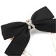 thumbnail image 1 of 4Pcs Bow Hairpins Metal Snaps Barrettes Hair Clips Accessories with Imitation Pearl Chains for WomenBig Bow, 1 of 3