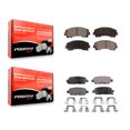 thumbnail image 1 of Positive Plus Front Rear Semi-Metallic Brake Pads Kit for Car Nissan Rogue INFINITI QX50 KPF-100270, 1 of 8