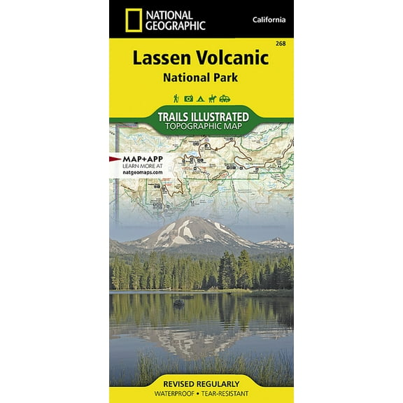 National Geographic Trails Illustrated Map Lassen Volcanic National Park California - Paperback