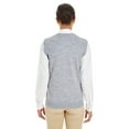 thumbnail image 2 of Harriton M415W Women's Pilbloc™ V-Neck Sweater Vest-Grey Heather-L, 2 of 3
