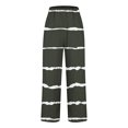 thumbnail image 4 of Timegard Womens Plus Size Pants Striped Straight Leg Elastic Waist Lounge Pants with Pockets Fall Travel, 4 of 4