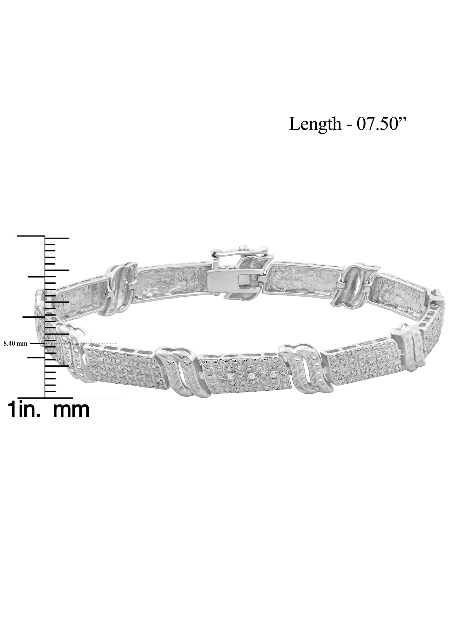 JewelersClub Accent White Diamond Sterling Silver Bracelet